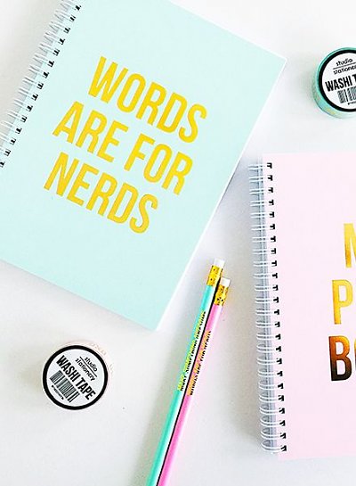 Notebook words are for nerds studio stationery